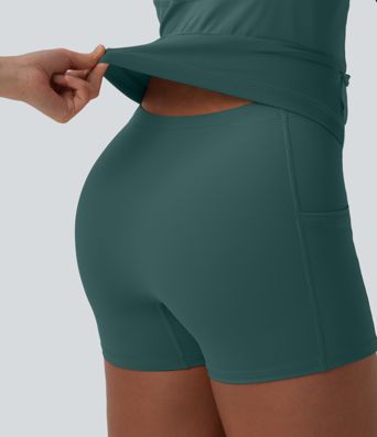 SoftlyZero™ Airy 2-in-1 Cool Touch Mini Dance Active Dress with Pockets-Easy Peezy Edition-Longer Length SoftlyZero™ Airy 2-in-1 Cool Touch Mini Dance Active Dress with Pockets-Easy Peezy Edition-Longer Length