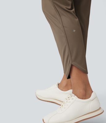 Golf-Hose mit mittelhohem Bund, Seitentaschen und schmal zulaufendem Bein - schnelltrocknend, UPF40+