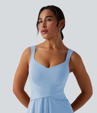 SoftlyZero™ Airy 2-in-1 Cool Touch Mini Tennis Active Dress with Pocket-Easy Peezy Edition-UPF50+