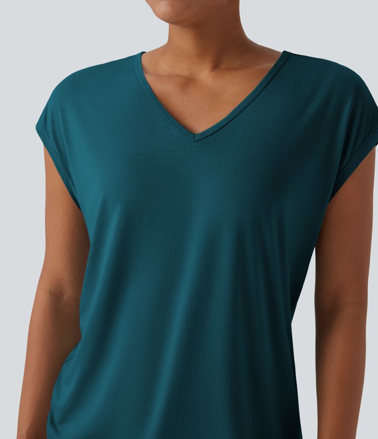 V Neck Short Sleeve Casual T-Shirt V Neck Short Sleeve Casual T-Shirt