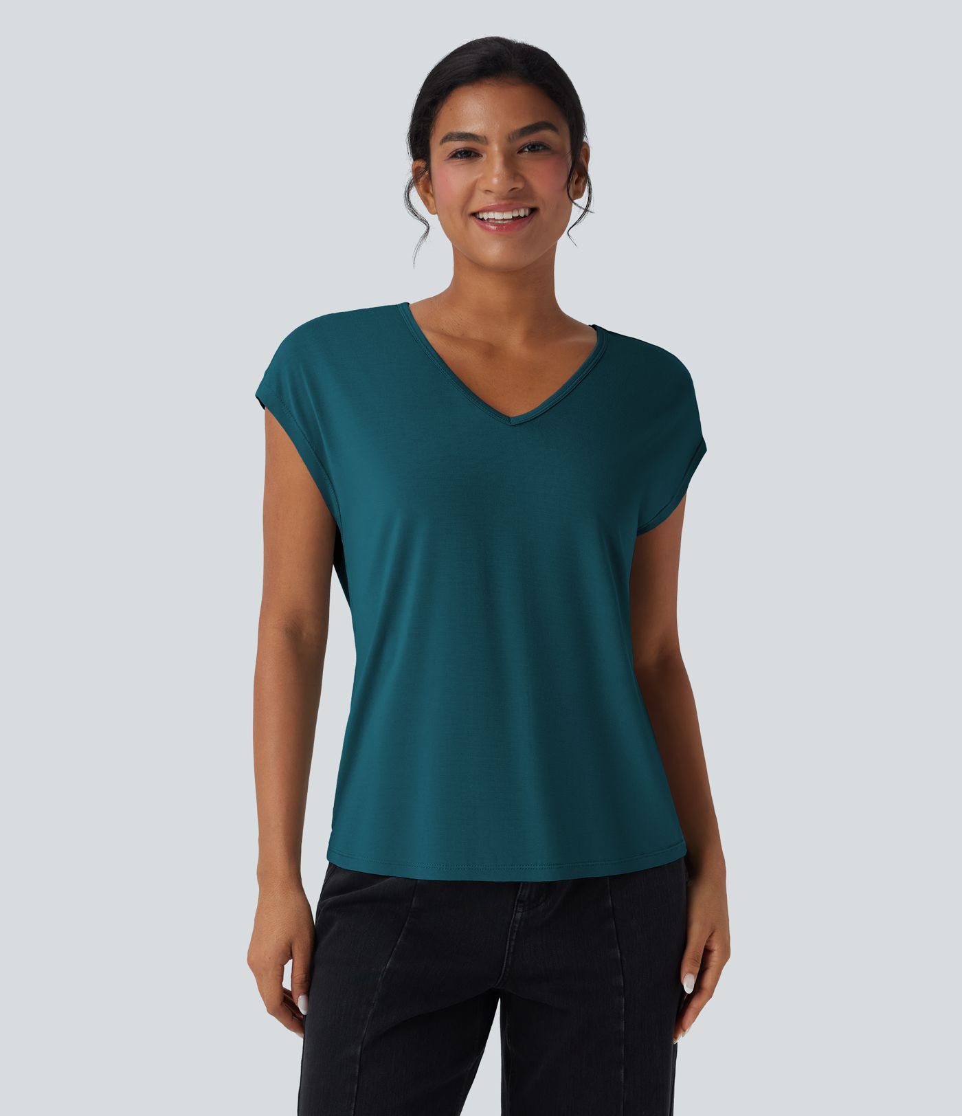 V Neck Short Sleeve Casual T-Shirt V Neck Short Sleeve Casual T-Shirt