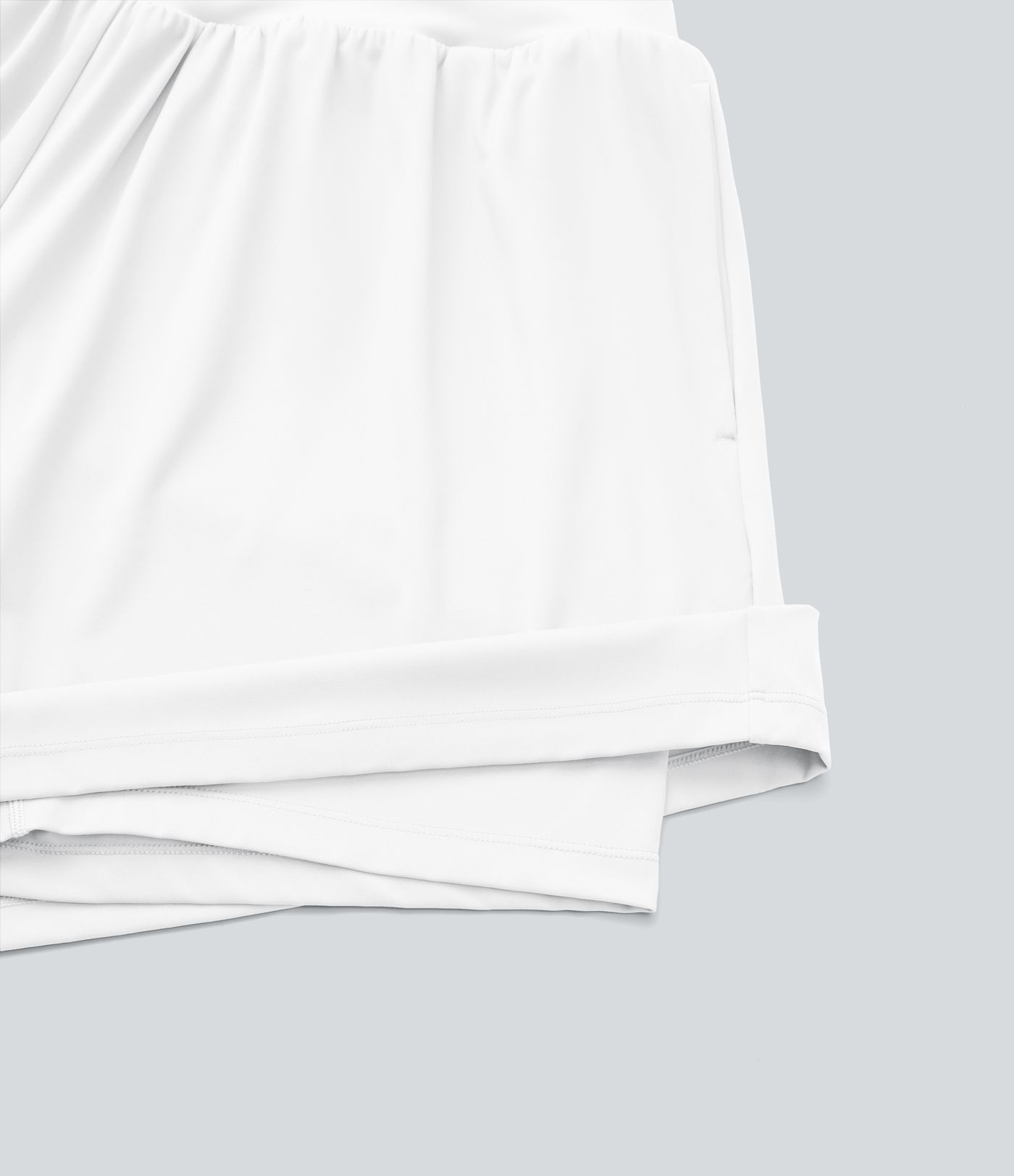 SoftlyZero™ Airy Super High Waisted 2-in-1 Cool Touch Yoga Plus Size Running Shorts 7" with Pockets