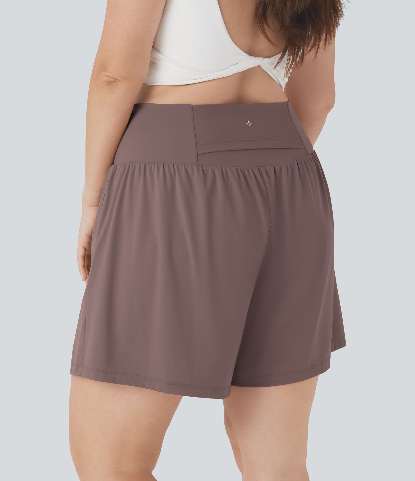 Softlyzero™ Airy Super High Waisted 2-in-1 Cool Touch Yoga Plus Size Shorts 7" with Pockets Softlyzero™ Airy Super High Waisted 2-in-1 Cool Touch Yoga Plus Size Shorts 7" with Pockets