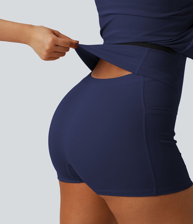 SoftlyZero™ Airy 2-in-1 Cool Touch Mini Tennis Active Dress with Pocket-Easy Peezy Edition-UPF50+ SoftlyZero™ Airy 2-in-1 Cool Touch Mini Tennis Active Dress with Pocket-Easy Peezy Edition-UPF50+