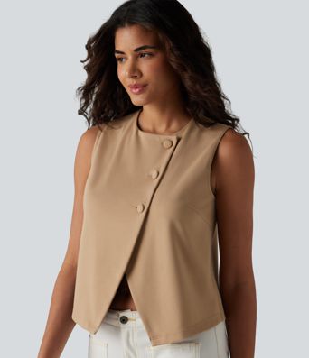 Round Neck Casual Vest