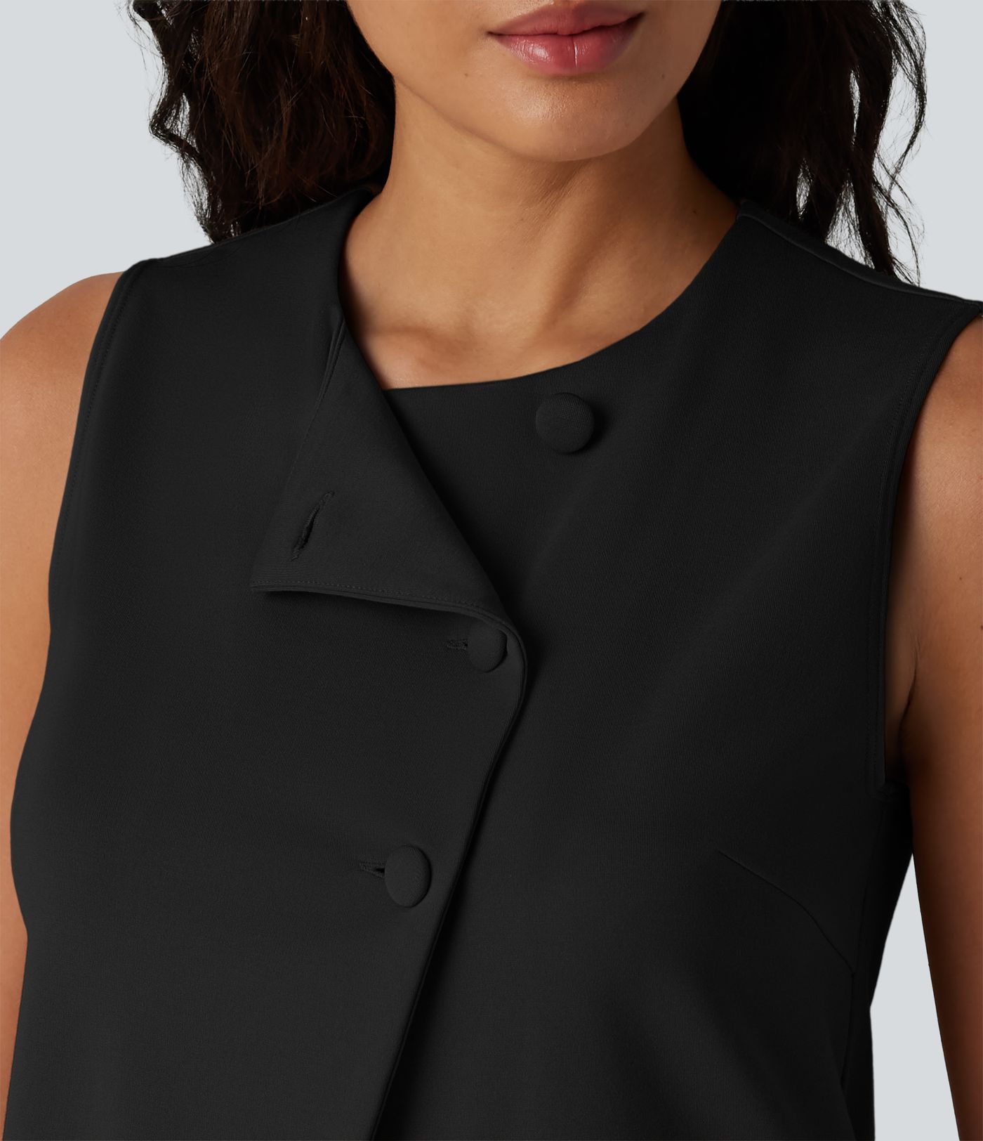 Gilet décontracté à col rond