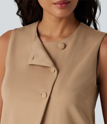 Round Neck Casual Vest