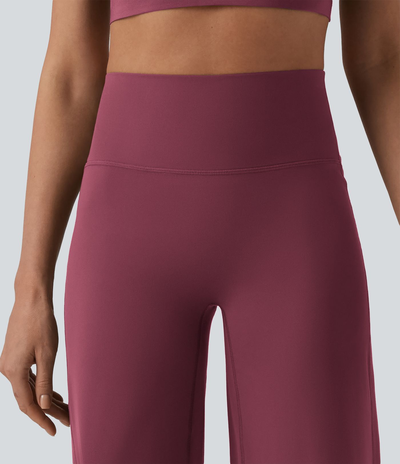 SoftlyZero™ Pantalon yoga coupe droite gainant taille haute à fronces - UPF50+