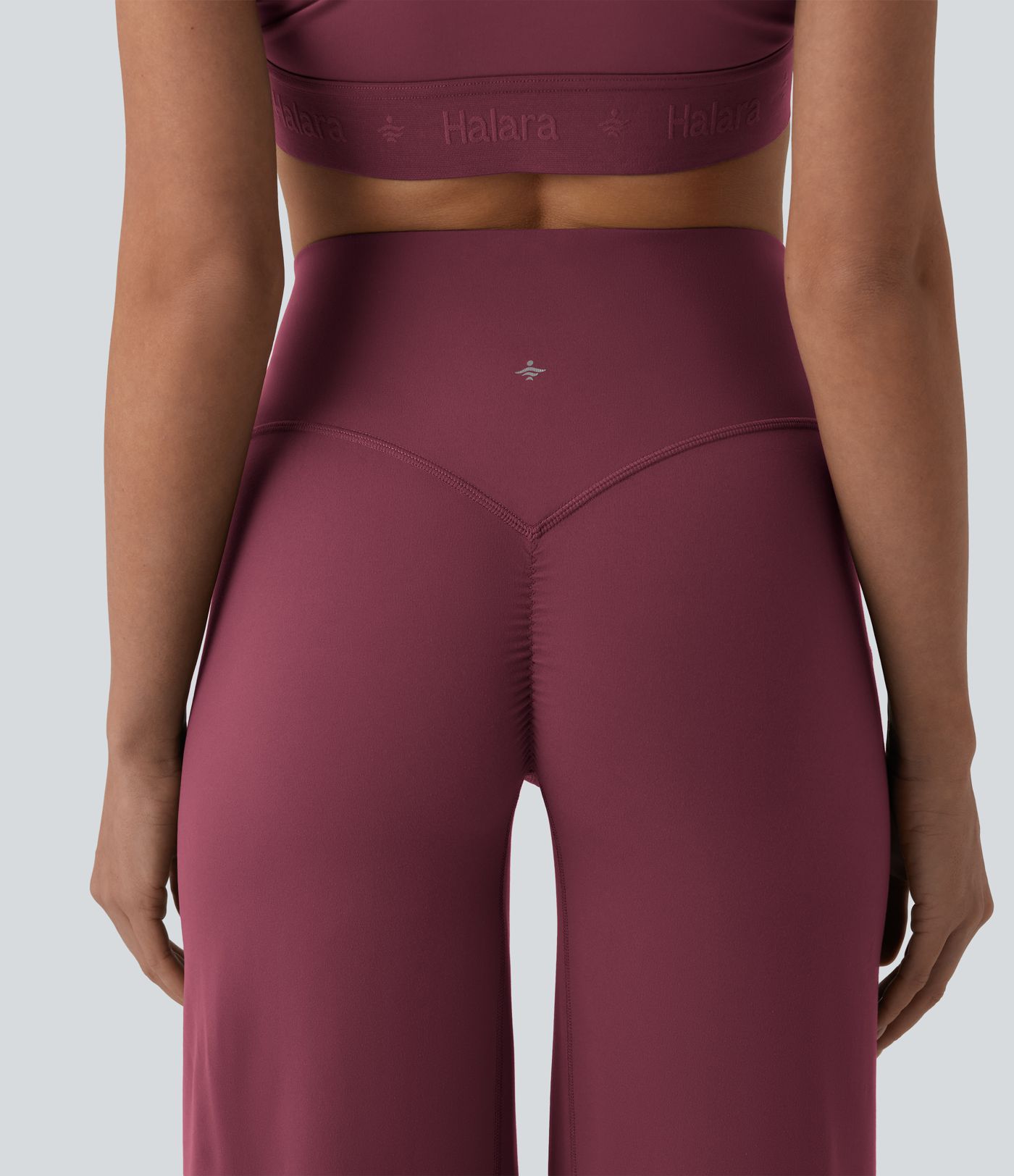 SoftlyZero™ Pantalon yoga coupe droite gainant taille haute à fronces - UPF50+