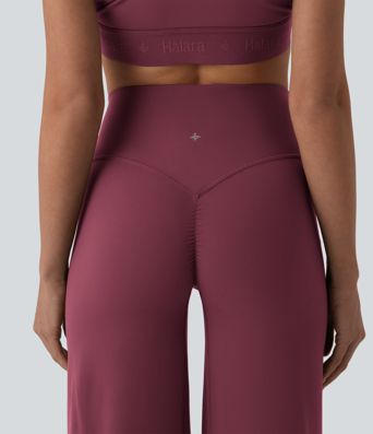 SoftlyZero™ Pantalon yoga coupe droite gainant taille haute à fronces - UPF50+
