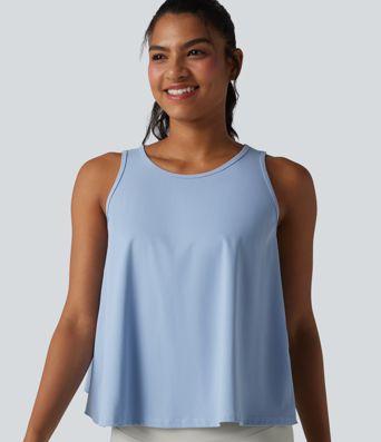 SoftlyZero™ QuickDry Débardeur yoga ample croisé à ourlet volanté
