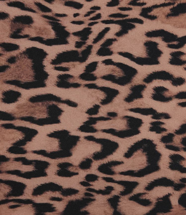 Short cargo ample taille haute imprimé léopard avec cordon de serrage et poches