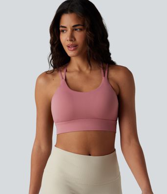 Brassière de sport intégrée à maintien léger