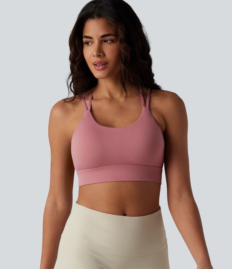 Brassière de sport intégrée à maintien léger