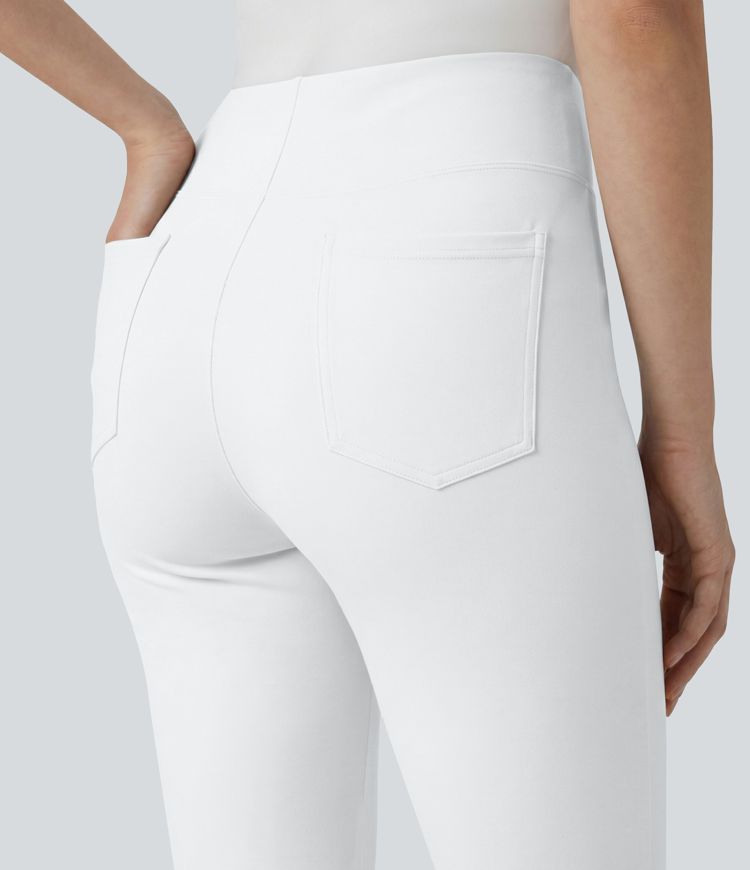 Halara Flex™ High Waisted Pocket Tapered Cropped Work Pants Halara Flex™ High Waisted Pocket Tapered Cropped Work Pants