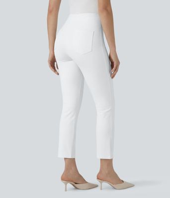 Halara Flex™ High Waisted Pocket Tapered Cropped Work Pants Halara Flex™ High Waisted Pocket Tapered Cropped Work Pants