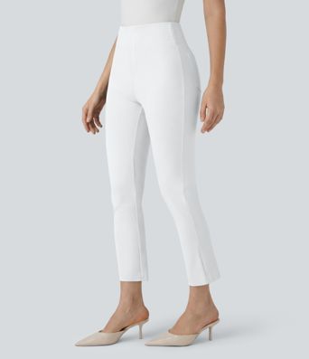 Halara Flex™ High Waisted Pocket Tapered Cropped Work Pants Halara Flex™ High Waisted Pocket Tapered Cropped Work Pants