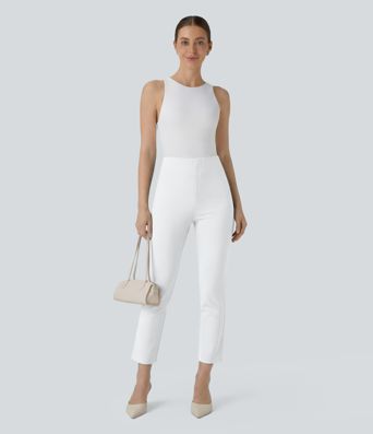 Halara Flex™ High Waisted Pocket Tapered Cropped Work Pants Halara Flex™ High Waisted Pocket Tapered Cropped Work Pants