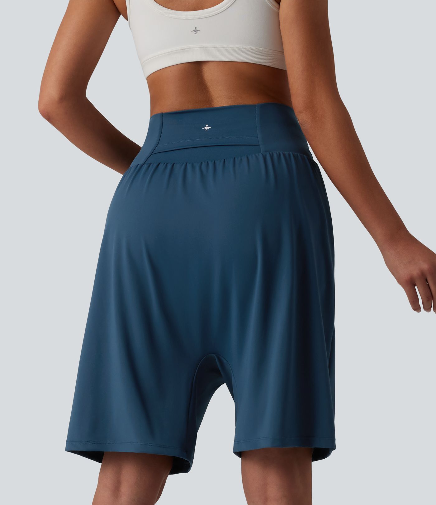 SoftlyZero™ Airy High Waisted 2-in-1 Cool Touch Yoga Harem Shorts with Pocket