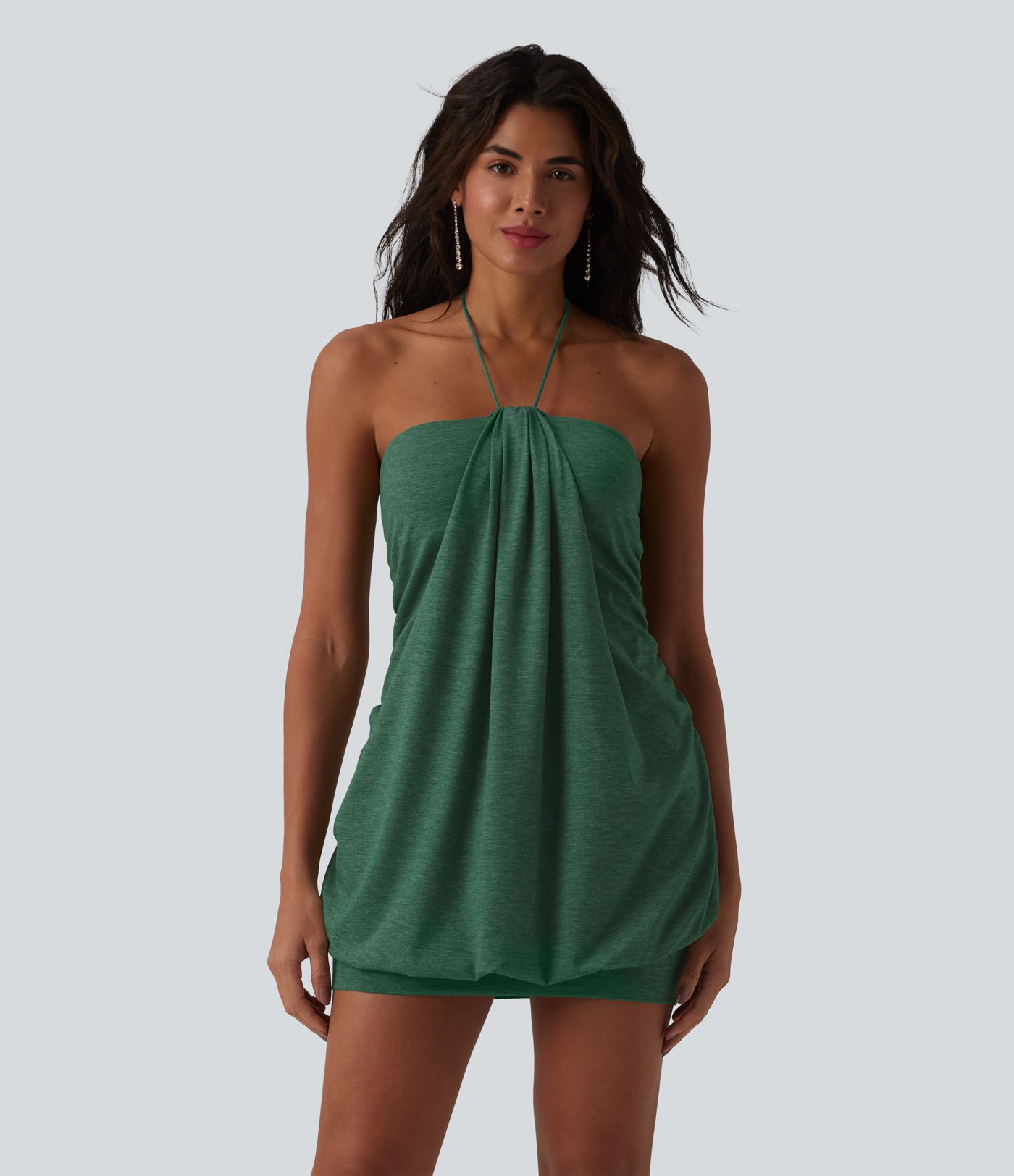 Halter Tie Back Bodycon Micro Mini Dress