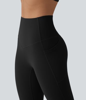 Halara UltraSculpt™ Ribbed High Waisted Tummy Control Yoga Leggings with Pockets Halara UltraSculpt™ Ribbed High Waisted Tummy Control Yoga Leggings with Pockets