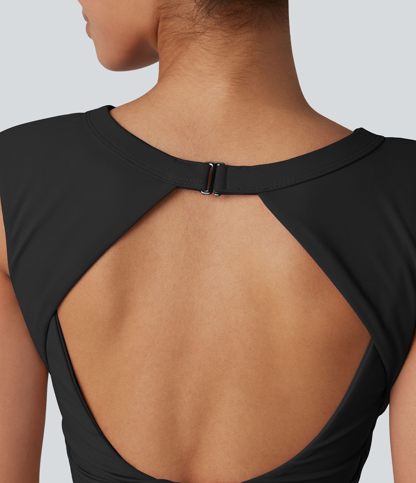 SoftlyZero™ Airy Round Neck Built-in Bra Sleeveless Cool Touch Cropped Yoga Sports Top SoftlyZero™ Airy Round Neck Built-in Bra Sleeveless Cool Touch Cropped Yoga Sports Top