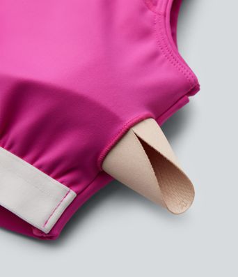 Softlyzero™ Airy - Verkürztes, ärmelloses Yoga-Sport-Top mit Rundhalsausschnitt, integriertem BH und Cool-Touch