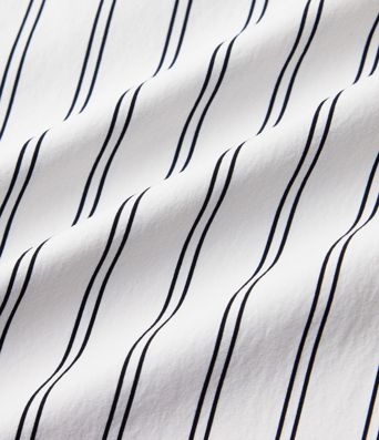 Pantalon de tennis rayé à taille mi-haute et jambes droites avec poches