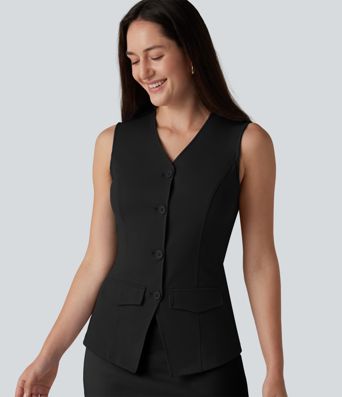 SoftlyZero™ Airy V Neck Cool Touch Casual Vest