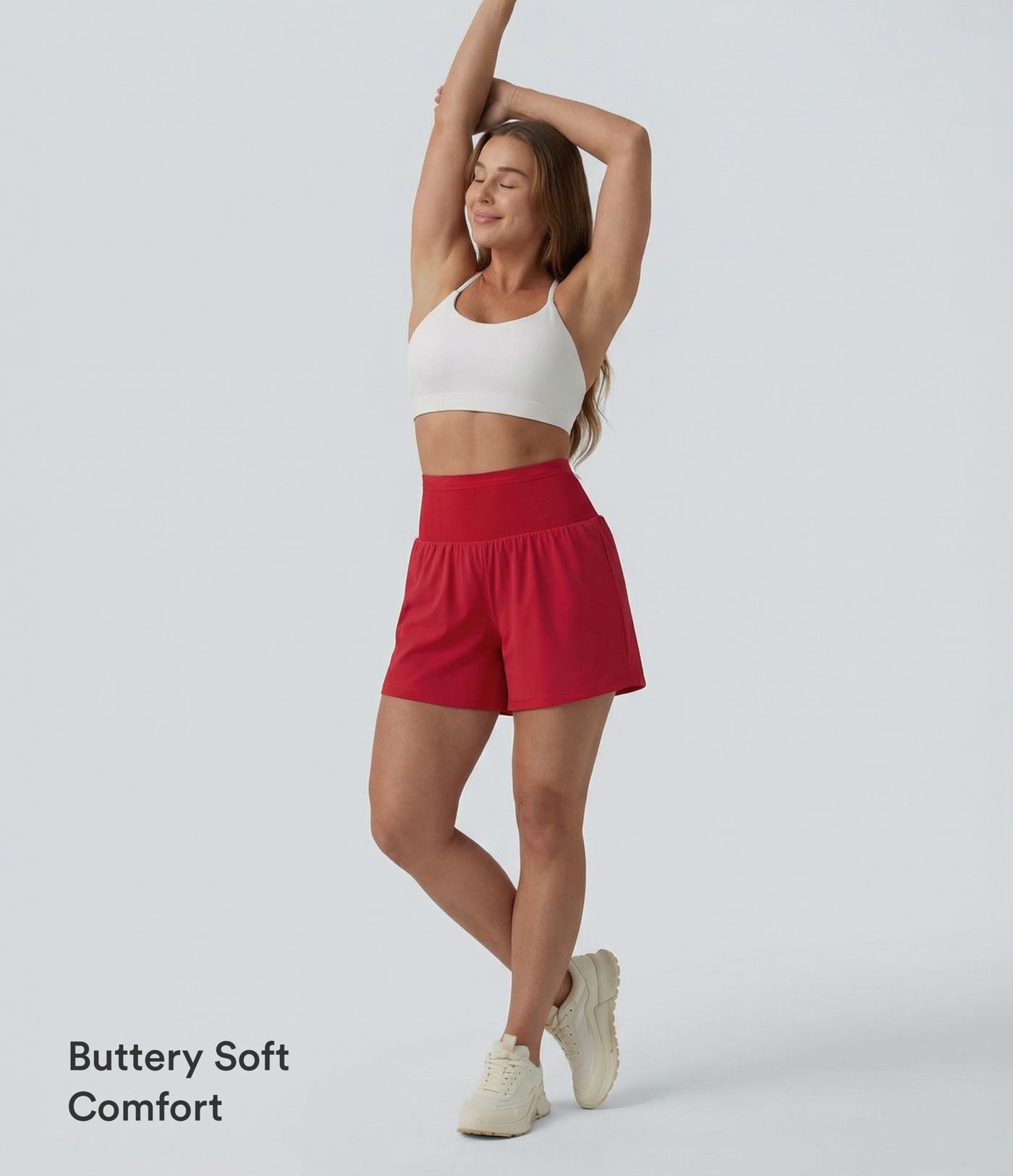 SoftlyZero™ Airy High Waisted Tummy Control 2-in-1 Cool Touch Yoga Shorts with Pockets SoftlyZero™ Airy High Waisted Tummy Control 2-in-1 Cool Touch Yoga Shorts with Pockets