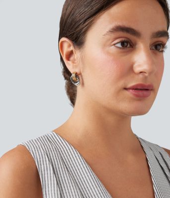 Tiered Hoop Earrings