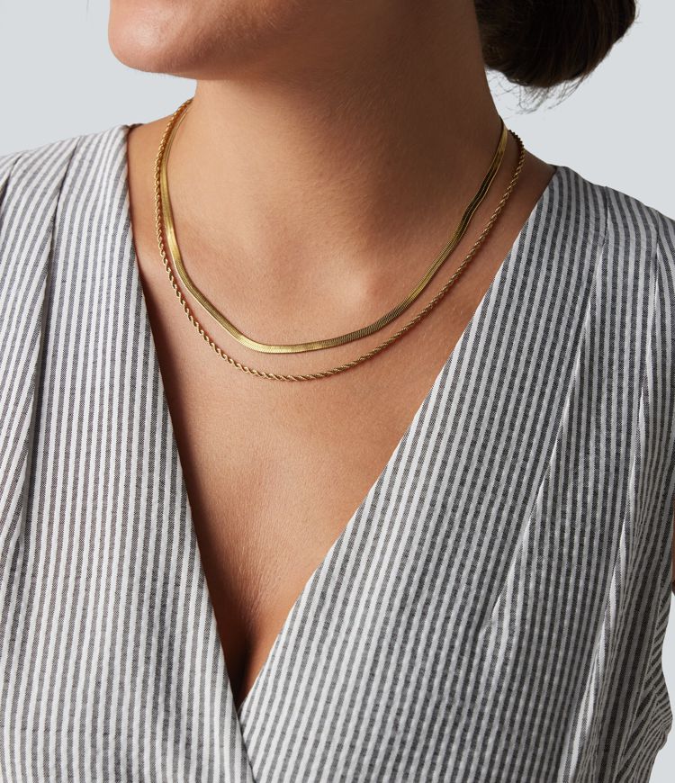 Ensemble de colliers en acier inoxydable