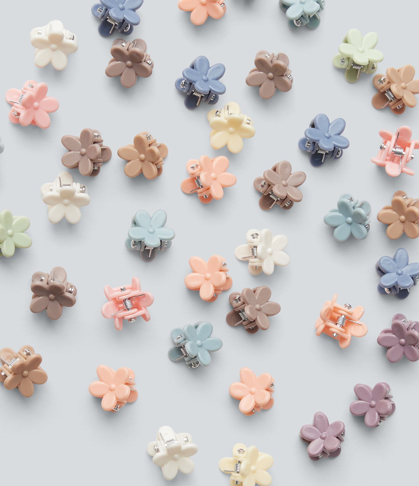 Mini Floral Claw Clips 40 Pcs