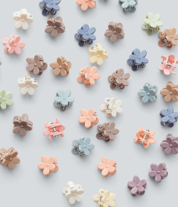Mini Floral Claw Clips 40 Pcs