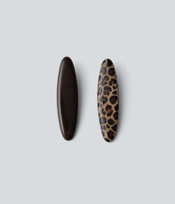 Haarspangen-Set mit Leopardenmuster