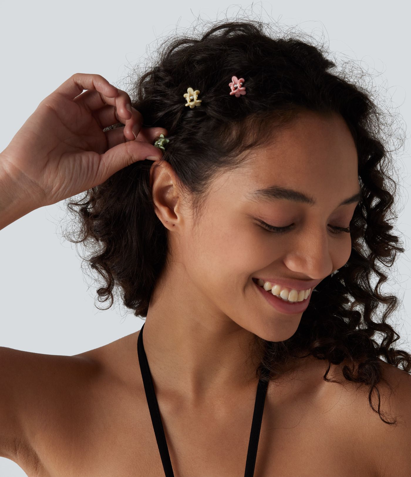 Mini Floral Claw Clips 40 Pcs