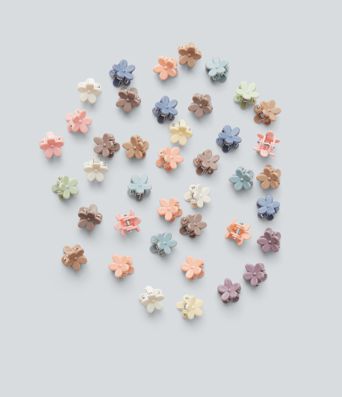 Mini Floral Claw Clips 40 Pcs
