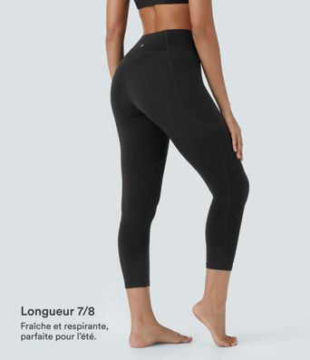 Softlyzero™ Legging Capri Unis Poches Croisées - UPF50+