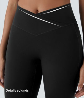 Softlyzero™ Legging Capri Unis Poches Croisées - UPF50+