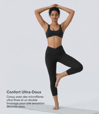 Softlyzero™ Legging Capri Unis Poches Croisées - UPF50+