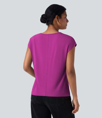 V Neck Short Sleeve Casual T-Shirt