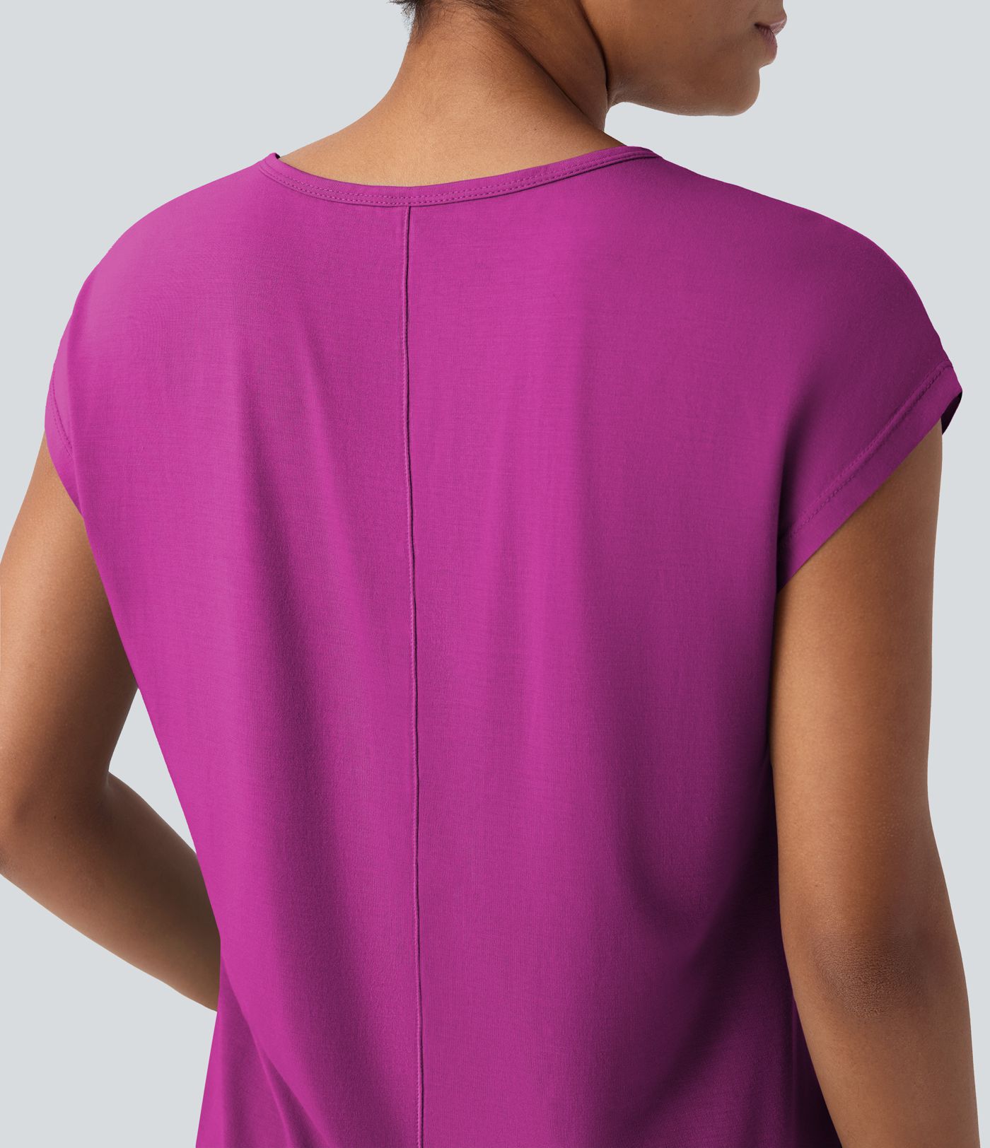 V Neck Short Sleeve Casual T-Shirt