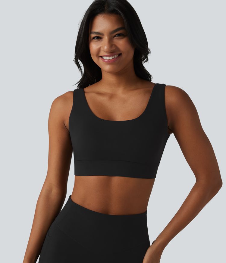 Halara Ultrasculpt™ Medium Support Backless Adjustable Buckle Built-in Bra Training Sports Bra Halara Ultrasculpt™ Medium Support Backless Adjustable Buckle Built-in Bra Training Sports Bra