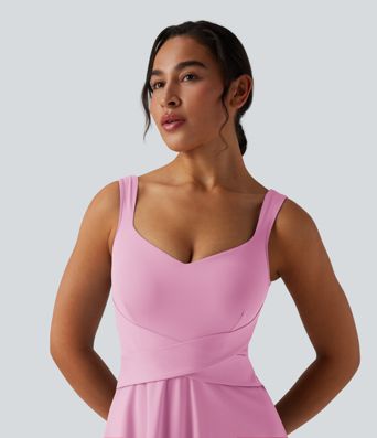 SoftlyZero™ Airy 2-in-1 Cool Touch Mini Tennis Active Dress with Pocket-Easy Peezy Edition-UPF50+