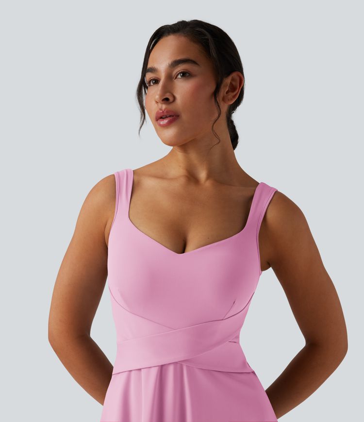 SoftlyZero™ Airy 2-in-1 Cool Touch Mini Tennis Active Dress with Pocket-Easy Peezy Edition-UPF50+
