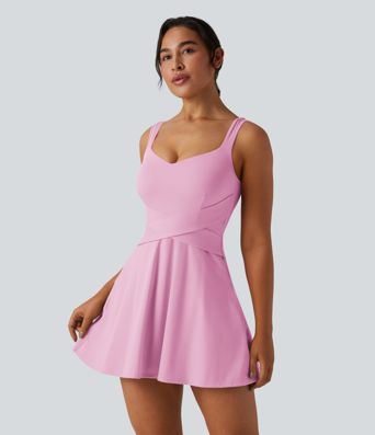 SoftlyZero™ Airy 2-in-1 Cool Touch Mini Tennis Active Dress with Pocket-Easy Peezy Edition-UPF50+