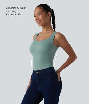 Built-in Bra Casual Tank Top B-E Cups