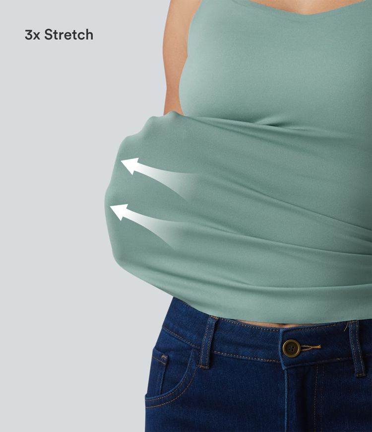 Built-in Bra Casual Tank Top B-E Cups