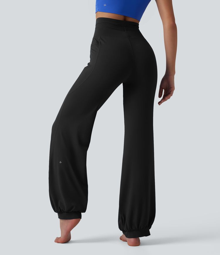 SoftlyZero™ High Waisted Drawstring Dance Balloon Pants with Pockets-UPF50+