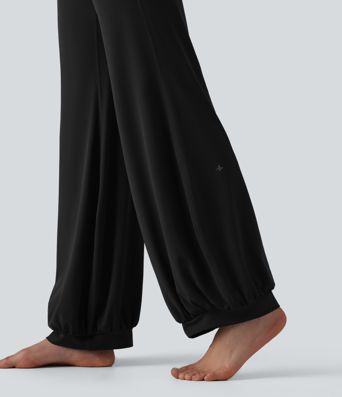 SoftlyZero™ High Waisted Drawstring Dance Balloon Pants with Pockets-UPF50+
